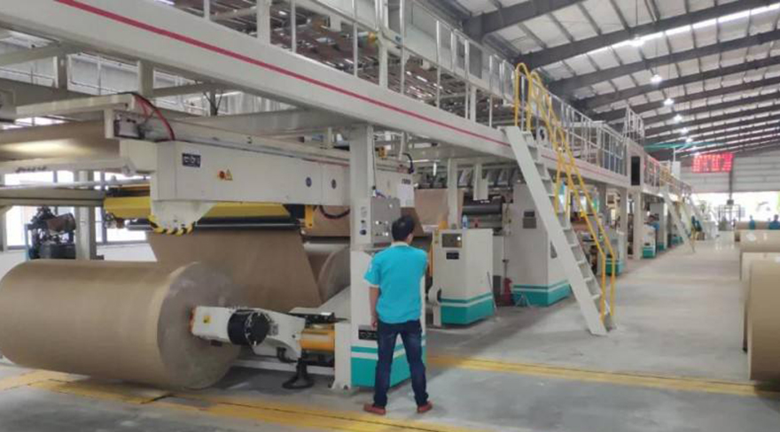 大型纸箱厂生产流程